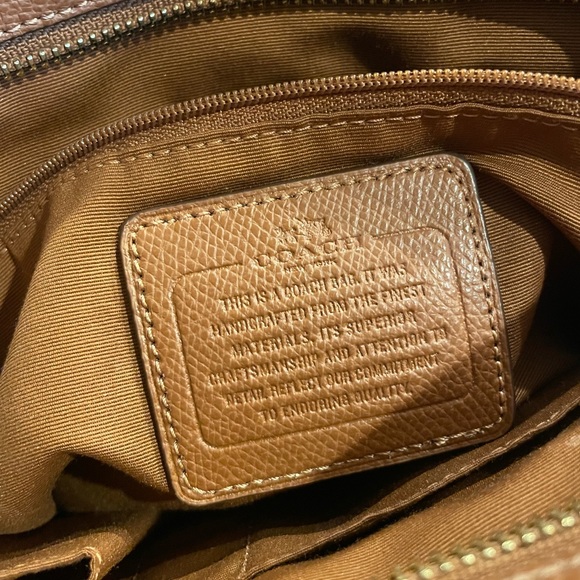 Coach Brown Leather Shoulder Bag - Picture 10 of 13